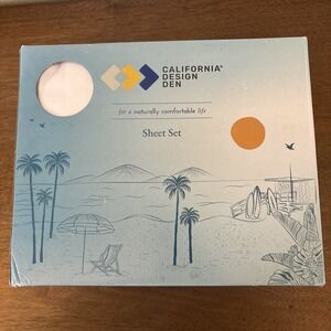 California Design Den King Sheet Set Extra Long Staple 500TC White 100% Cotton